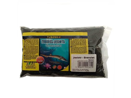 Tubifex krmivo pro jesetery 2 mm, sáček 0,5 kg