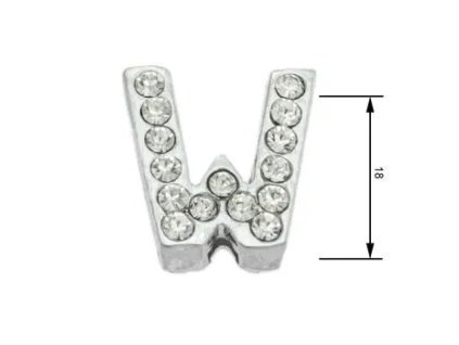 Navlékací písmenka W 18 mm