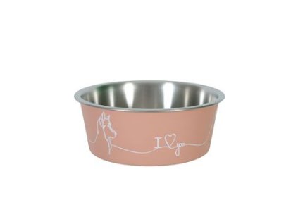 Miska nerez pes LOVE DOG 750ml růžová Zolux