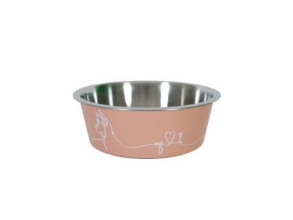 Miska nerez pes LOVE DOG 1,2l růžová Zolux
