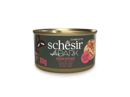 Schesir Cat konz. After Dark Wholefood kuře/hovězí 80g