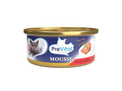 PreVital kočka hovězí, konzerva 85 g