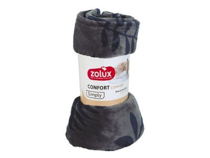 Pelech deka COCOON 100x75cm antracit se vzorem Zolux