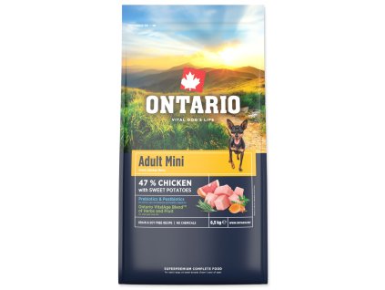 Krmivo Ontario Adult Mini Chicken & Sweet Potatoes 6,5kg