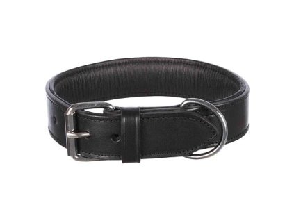 Obojek ACTIVE kožený - černý XL - 65-75 cm / 40mm (Velikost obojku ACTIVE (hladký bez ozdob) XL:65-75cm/40mm)