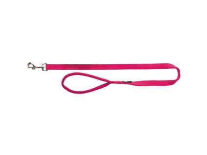 Vodítko PREMIUM s vyplněnou rukojetí - fuchsie XS: 1,20 m/10 mm