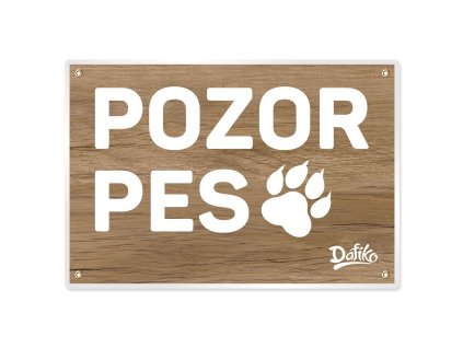 Tabulka výstražná univerzální pozor pes