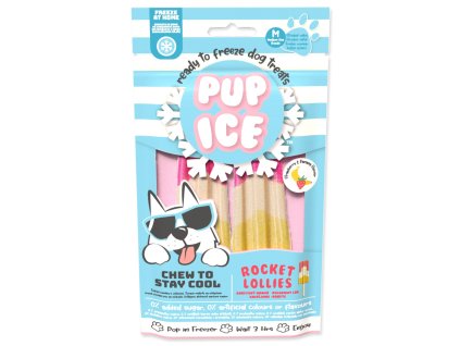 Pochoutka Pup Ice chladící s jahodou a banánem 2ks 90g