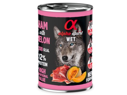13855 as wet food ham with melon 400g