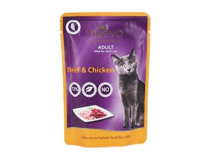 Nuevo kočka kapsa Adult Kuře a Hovězí 85g