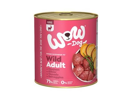 WOW konzerva Adult zvěřina s batáty 800g