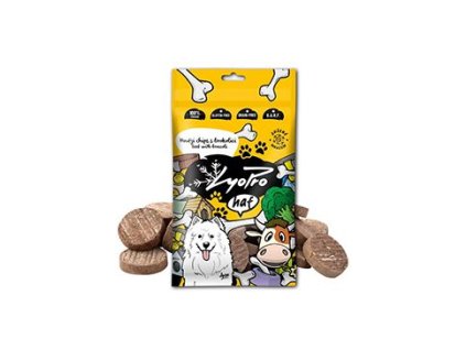 Lyopro Dog poch. mrazem sušený Hovězí chips s brok.50g
