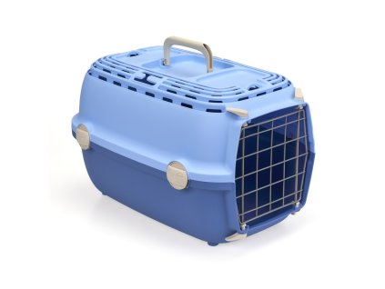 Přepravka Horizon kovová dvířka, pastelově modrá