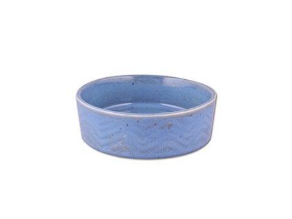 Miska keramická Zig Zag 12cm modrá 0,34l