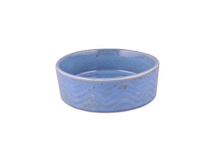 Miska keramická Zig Zag 18cm modrá 1,2l
