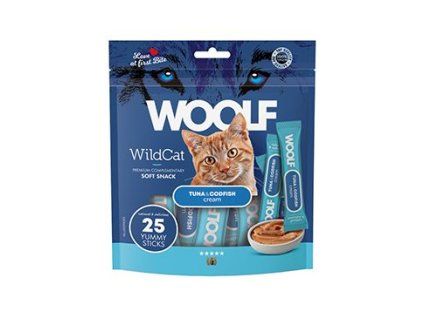 WOOLF WildCat Cream Regular Tuna&Codfish 25x14g