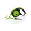 Vodítko FLEXI Neon New S pásek 5m/15kg černá/zelená