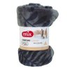 Pelech deka COCOON 150x100cm antracit se vzorem Zolux