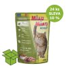 Miau Miau Cat kachní, kapsa 100 g (24 ks) SLEVA 10 %