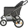Kočárek BUGGY na vzduchových pneu, 60 x 112 x 120 cm, nosnost 20 kg, antracitová