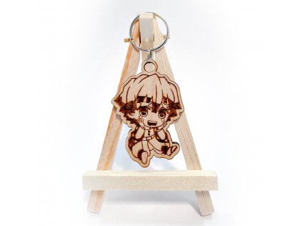 Dřevěný přívěsek Chibi Zenitsu