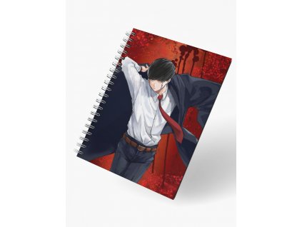 render mockup of spiral notebook floating facing front 26111