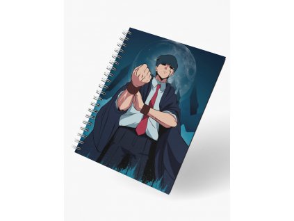 render mockup of spiral notebook floating facing front 26111