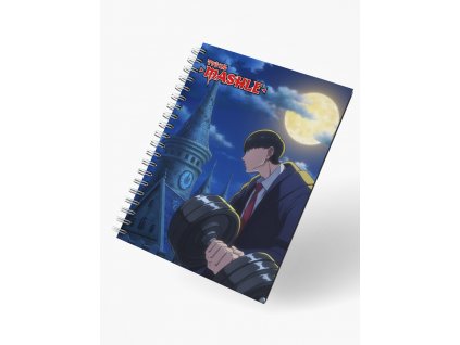 render mockup of spiral notebook floating facing front 26111
