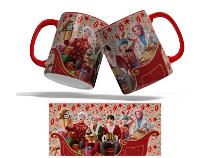 Hrnek K-Pop Demon Hunters - Saja Boys Xmas #02