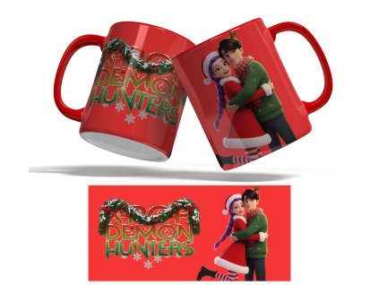 Hrnek K-Pop Demon Hunters - Rumi & Jinu Xmas