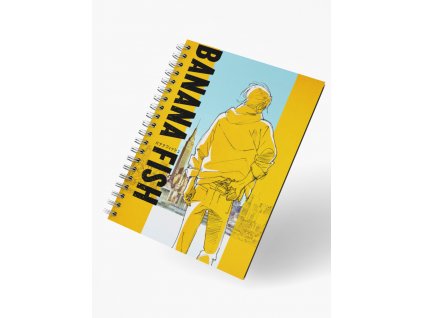 render mockup of spiral notebook floating facing front 26111