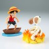 Sběratelská figurka One Piece - Log Stories Luffy & Going Merry 8cm