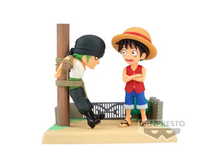 19021 19021 sberatelska figurka one piece log stories monkey d luffy roronoa zoro 8cm