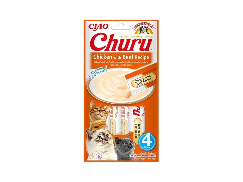 75963 1 inaba churu cat snack kure hovezi 4x14g z kategorie chovatelske potreby a krmiva pro kocky krmivo a pamlsky pro kocky pamlsky pro kocky