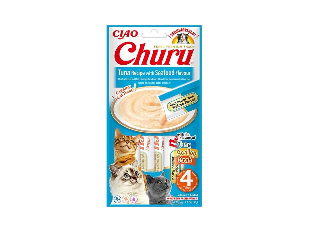 75984 1 inaba churu cat snack tunak morske plody 4x14g z kategorie chovatelske potreby a krmiva pro kocky krmivo a pamlsky pro kocky pamlsky pro kocky
