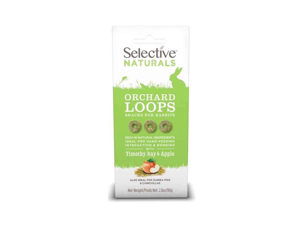 56691 2 supreme selective naturals snack orchard loops 80g z kategorie chovatelske potreby a krmiva pro hlodavce a mala zvirata pamlsky pro hlodavce