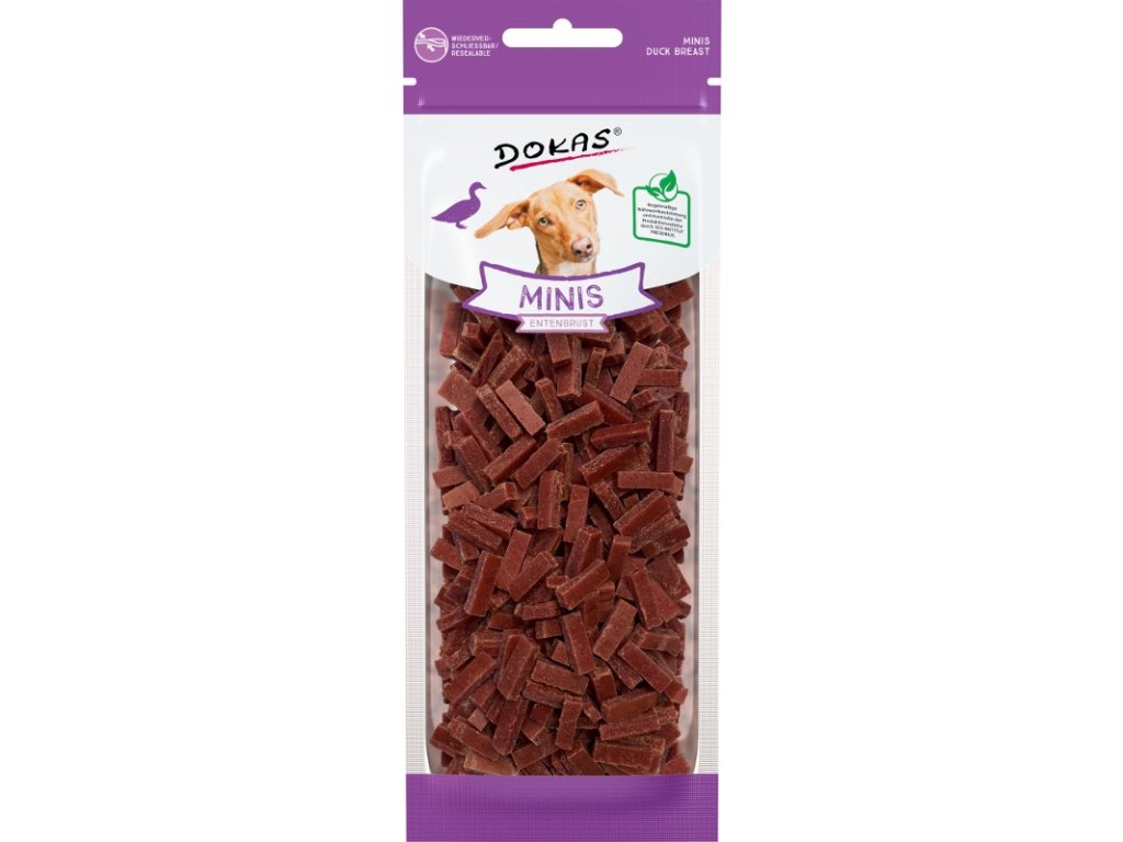 38454 1 dokas minis kosticky z kachnich prsou pochoutky pro psy 70g z kategorie chovatelske potreby a krmiva pro psy pamlsky pro psy susena masicka pro psy