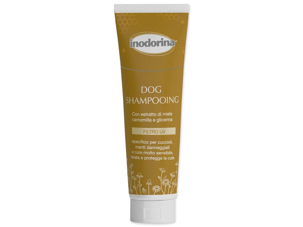 60179 1 inodorina sampon pro stenata a citlivou srsti 250 ml z kategorie chovatelske potreby a krmiva pro psy hygiena a kosmetika psa sampony a spreje pro psy