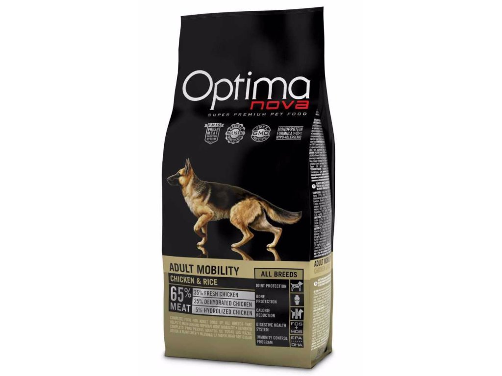 78162 1 optimanova dog mobility chicken rice 2 kg z kategorie chovatelske potreby a krmiva pro psy krmiva pro psy granule pro psy