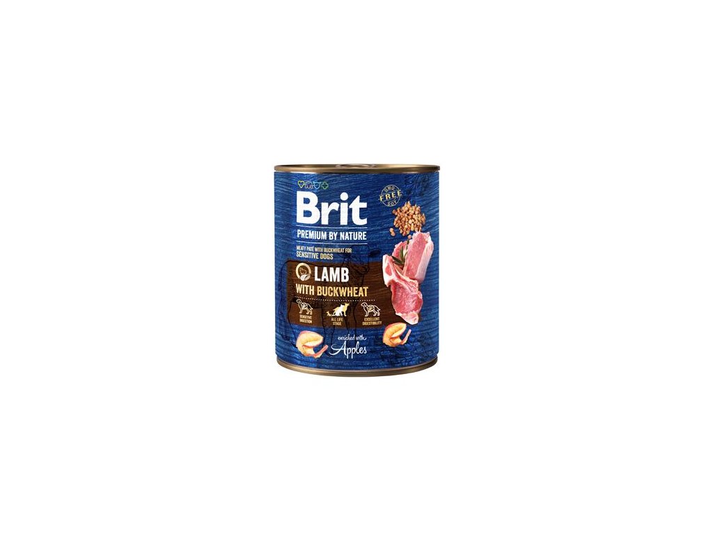 7413 brit premium dog by nature konzerva lamb buckwheat 800g z kategorie chovatelske potreby a krmiva pro psy krmiva pro psy konzervy pro psy