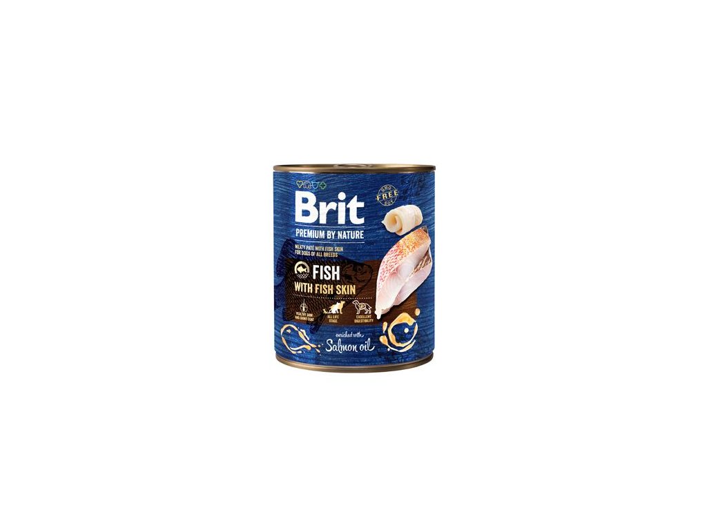 25638 brit premium dog by nature konzerva fish fish skin 800g z kategorie chovatelske potreby a krmiva pro psy krmiva pro psy konzervy pro psy
