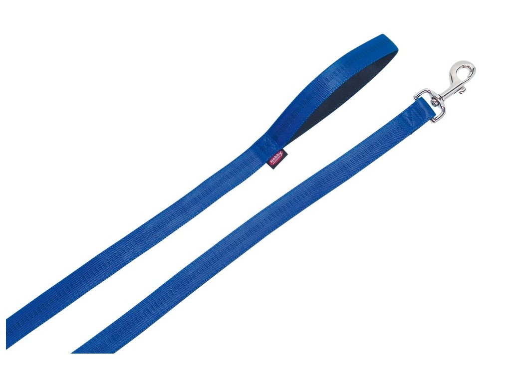 4872 1 nobby soft grip voditko nylon 120cm 10mm modra z kategorie chovatelske potreby a krmiva pro psy obojky voditka a postroje pro psy voditka pro psy klasicka voditka pro psy