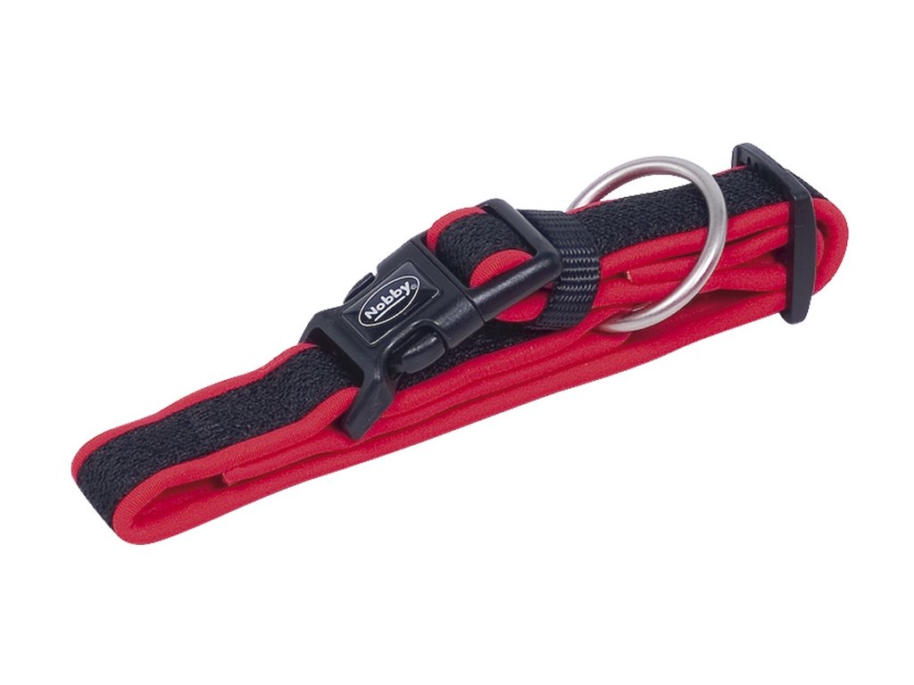 24702 1 nobby mesh preno obojek neopren cerveny s m 30 45cm z kategorie chovatelske potreby a krmiva pro psy obojky voditka a postroje pro psy obojky pro psy