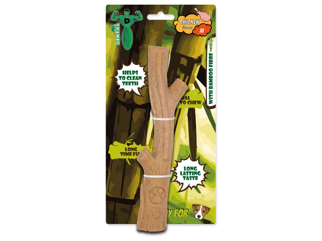 60605 1 mr dental hracka zvykaci bambone klacek kureci m 1 ks z kategorie chovatelske potreby a krmiva pro psy hracky pro psy dentalni hracky pro psy