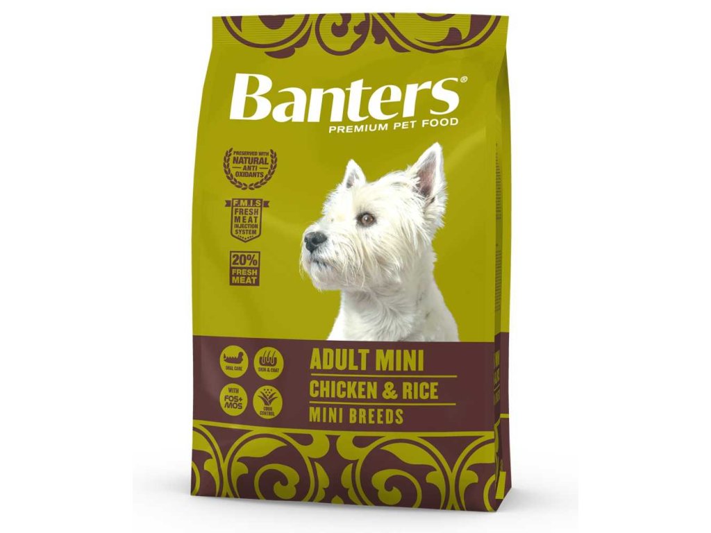 78396 1 banters adult mini chicken rice 3 kg z kategorie chovatelske potreby a krmiva pro psy krmiva pro psy granule pro psy