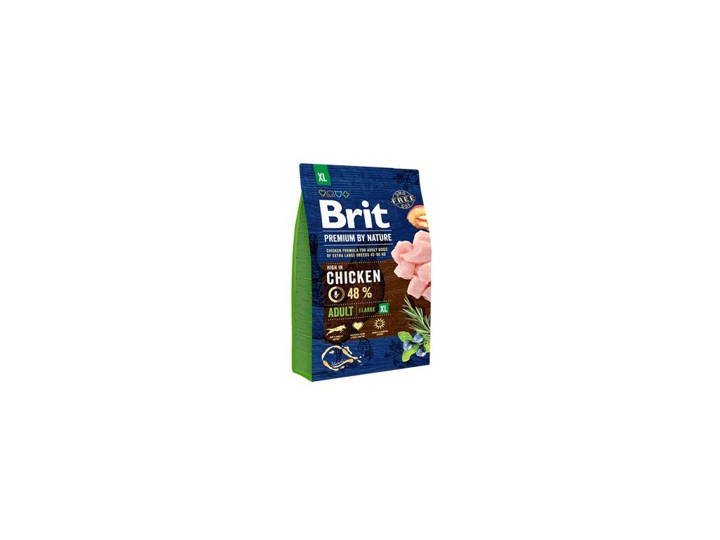 13071 brit premium dog by nature adult xl 3kg z kategorie chovatelske potreby a krmiva pro psy krmiva pro psy granule pro psy
