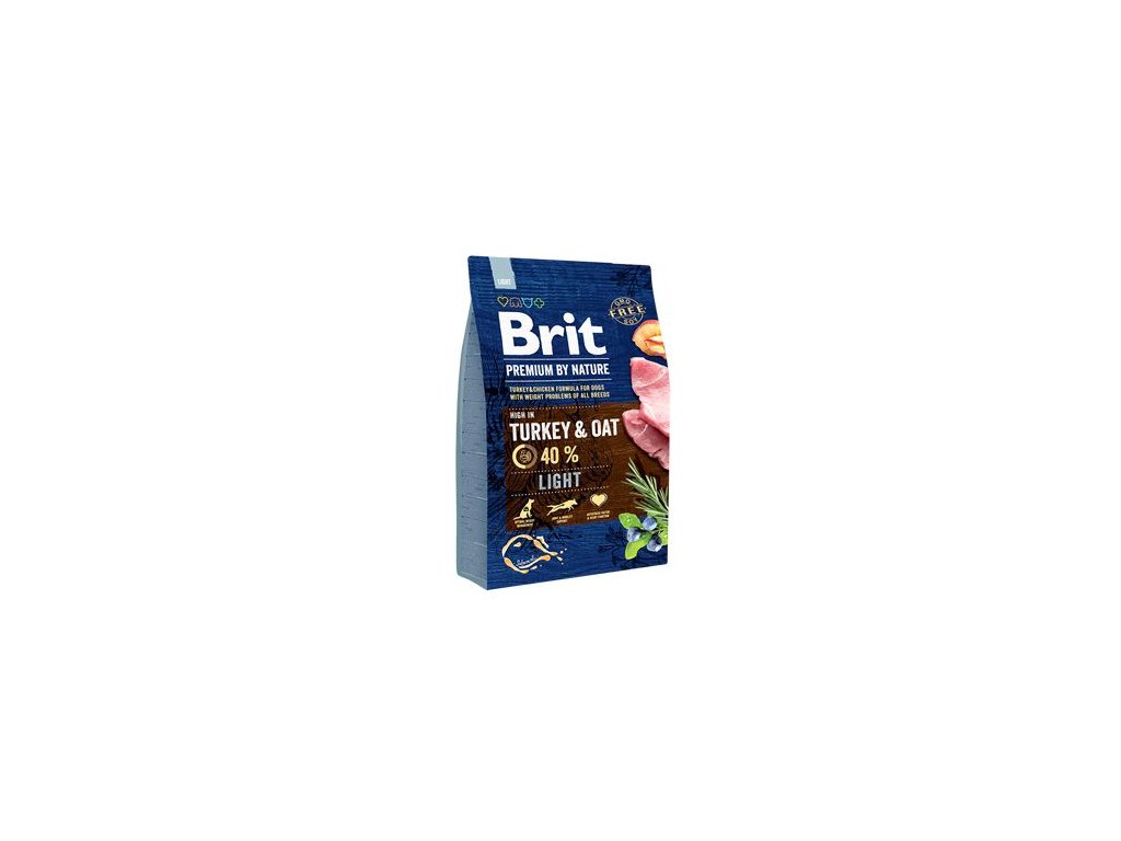 15804 brit premium dog by nature light 3kg z kategorie chovatelske potreby a krmiva pro psy krmiva pro psy granule pro psy