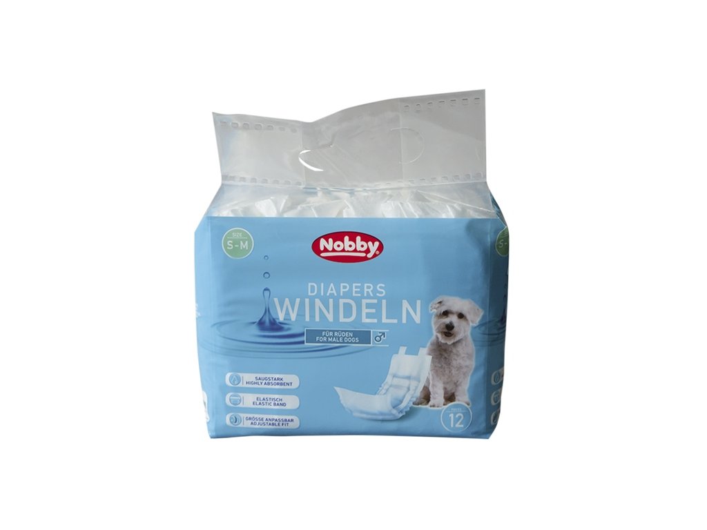 29619 3 nobby papirove pleny pro psy s m 30 46cm 12 ks z kategorie chovatelske potreby a krmiva pro psy hygiena a kosmetika psa pleny pro psy