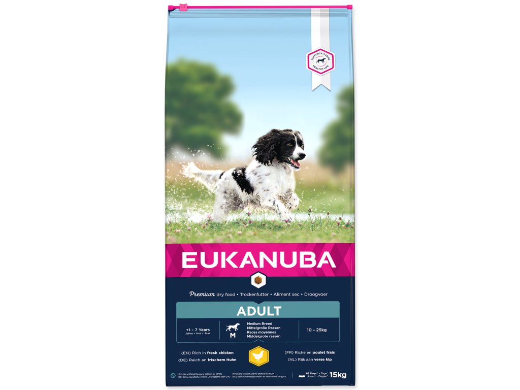 51834 1 eukanuba adult medium breed 15 kg z kategorie chovatelske potreby a krmiva pro psy krmiva pro psy granule pro psy