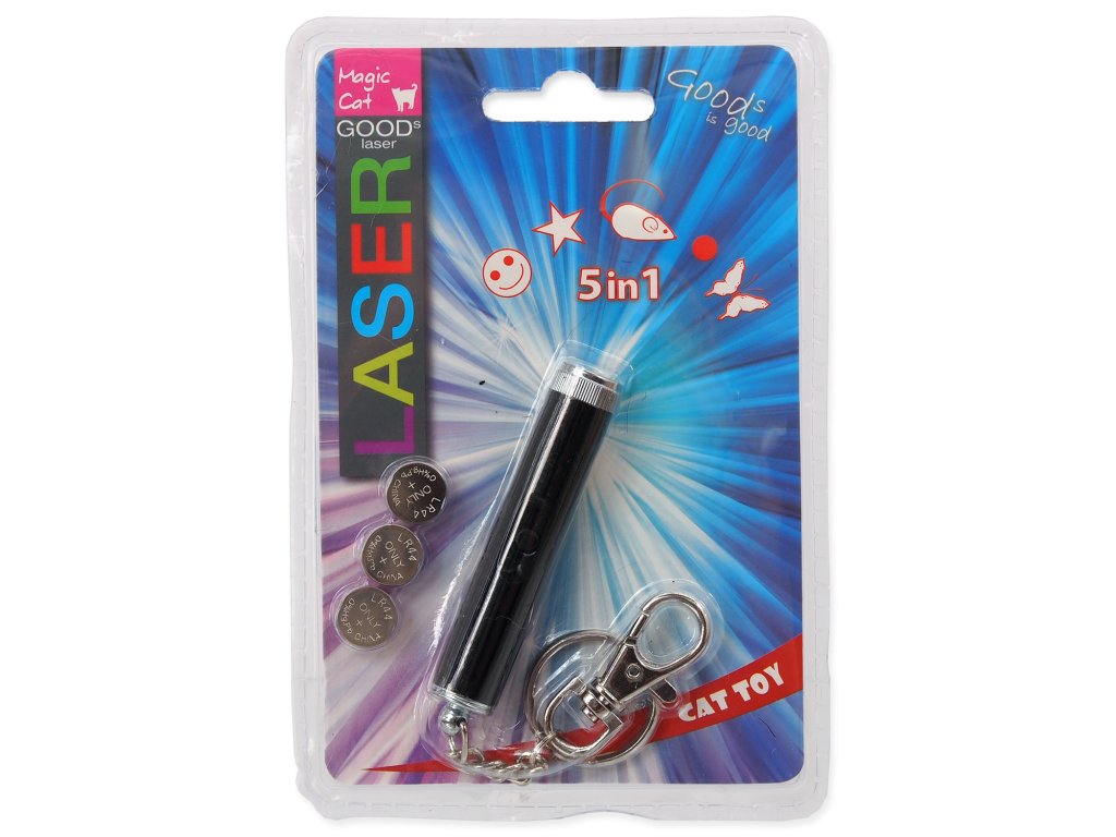 82254 1 hracka magic cat laser mix 5 motivu 7 cm z kategorie chovatelske potreby a krmiva pro kocky hracky pro kocky interaktivni hracky pro kocky